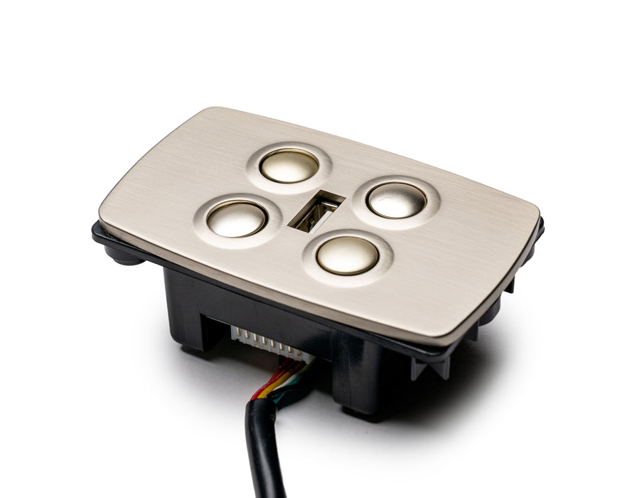MULIN ELECTRIC - Switch Model: MLSK15-C3-L Hand Controller 4 Buttons USB-A Replacement Part for Electric Recliner