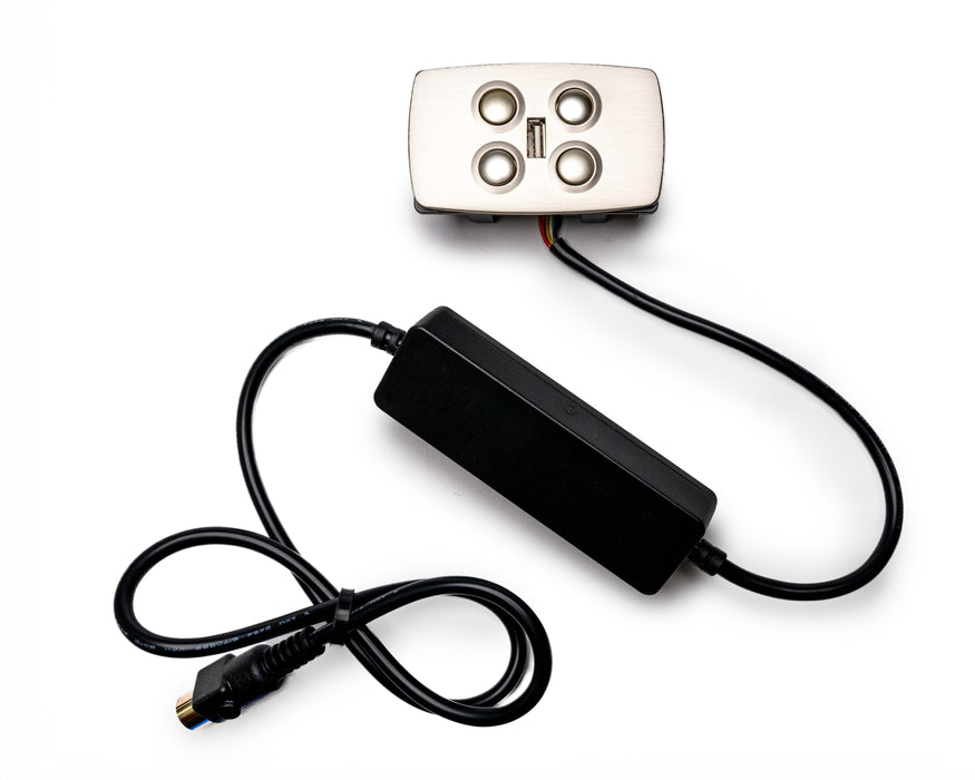 MULIN ELECTRIC - Switch Model: MLSK15-C3-L Hand Controller 4 Buttons USB-A Replacement Part for Electric Recliner