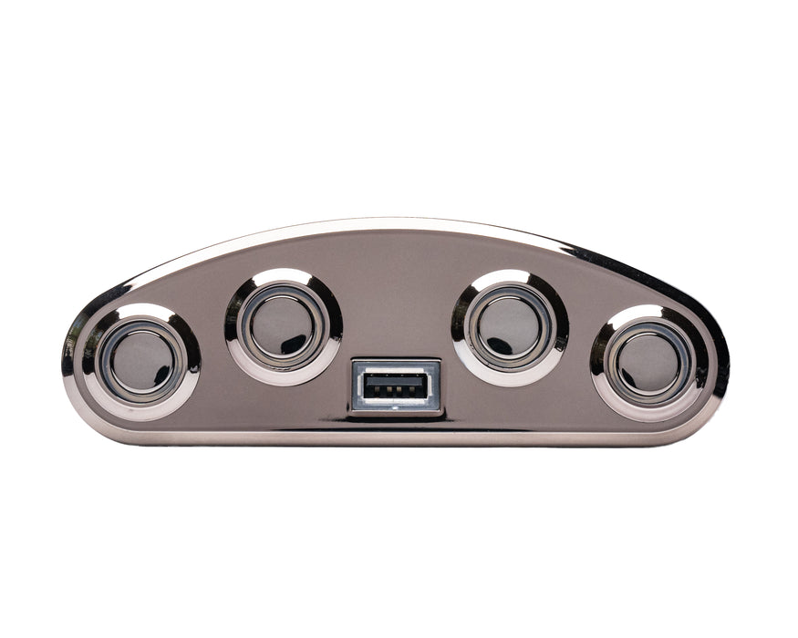 MULIN ELECTRIC - Switch Model: MLSK35-B-L Hand Controller 4 Buttons USB-A Replacement Part for Electric Recliner