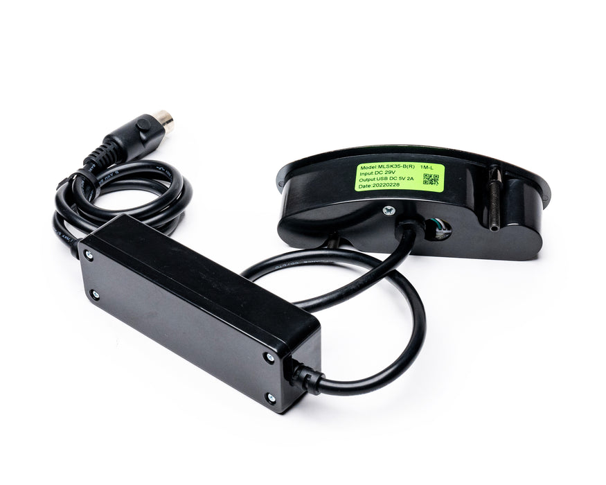 MULIN ELECTRIC - Switch Model: MLSK35-B-R Hand Controller 4 Buttons USB-A Replacement Part for Electric Recliner