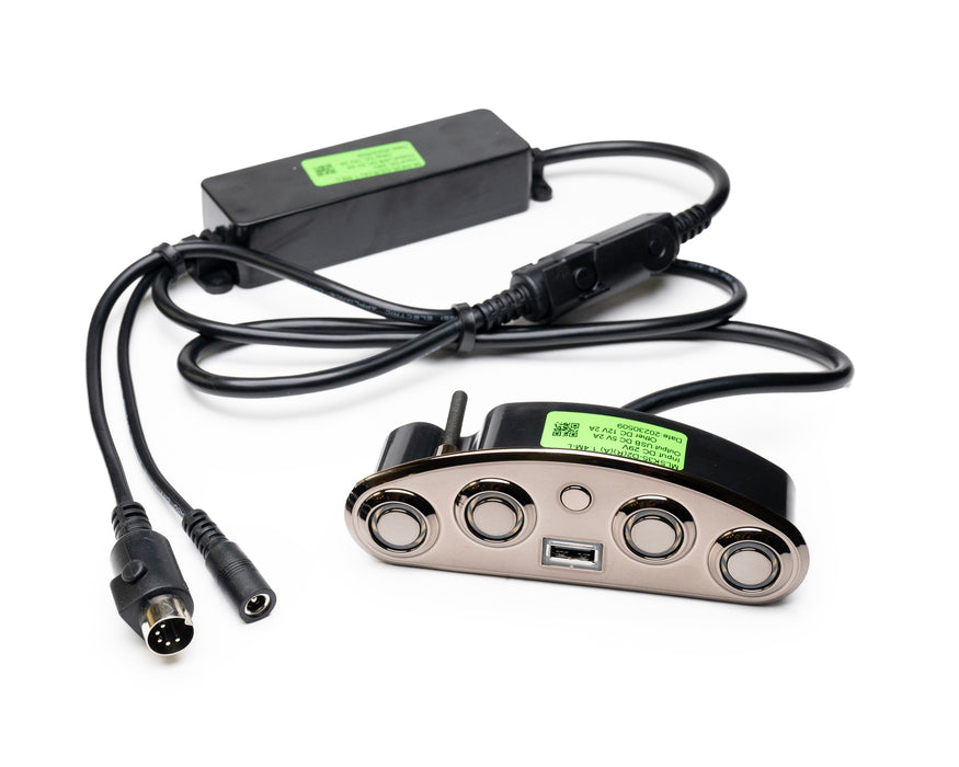 MULIN ELECTRIC - Switch Model: MLSK35-D2-R-A Hand Controller 5 Buttons USB-A Replacement Part for Electric Recliner