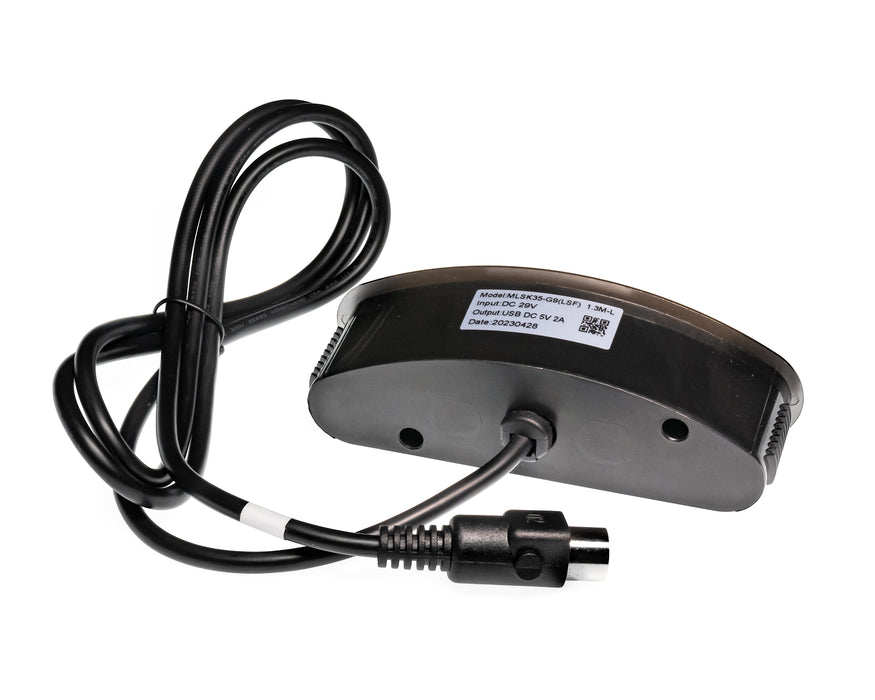 MULIN ELECTRIC Modelo: MLSK35-G9 Interruptor derecho (LSF), controlador manual, 5 botones, USB - Pieza de repuesto para sillón reclinable eléctrico Igual que: MLSK35-G