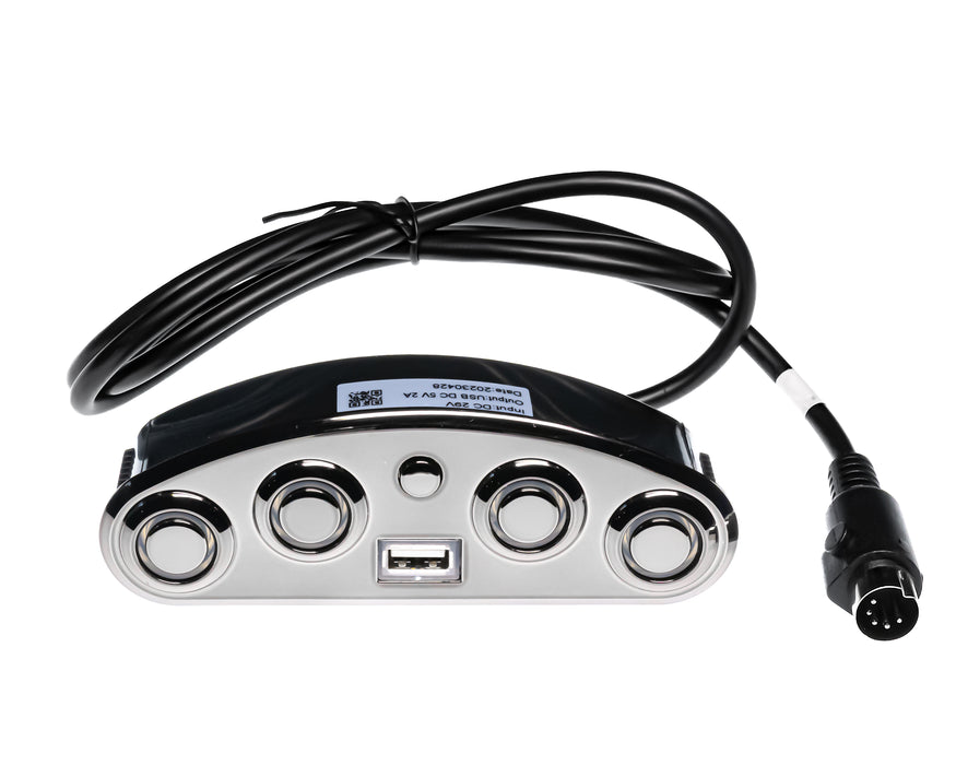 MULIN ELECTRIC Modelo: MLSK35-G9 Interruptor derecho (LSF), controlador manual, 5 botones, USB - Pieza de repuesto para sillón reclinable eléctrico Igual que: MLSK35-G