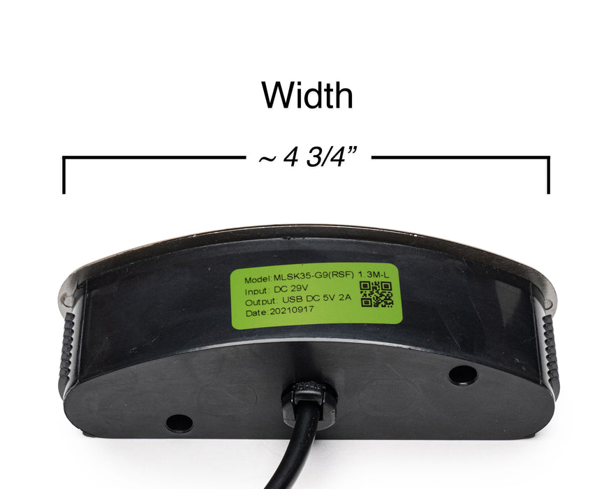 MULIN ELECTRIC - Switch Model: MLSK35-G9-RSF Hand Controller 5 Buttons USB-A Replacement Part for Electric Recliner