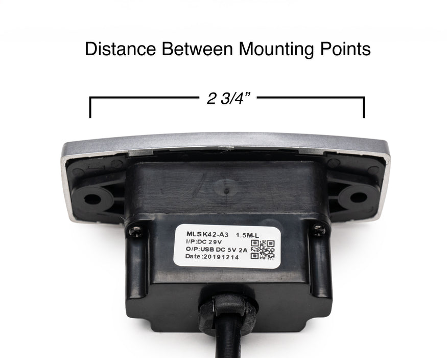 MULIN ELECTRIC - Switch Model: ARU121-0-WS-15SL-2-01-LSF Hand Controller 2 Buttons USB-A Replacement Part for Electric Recliner