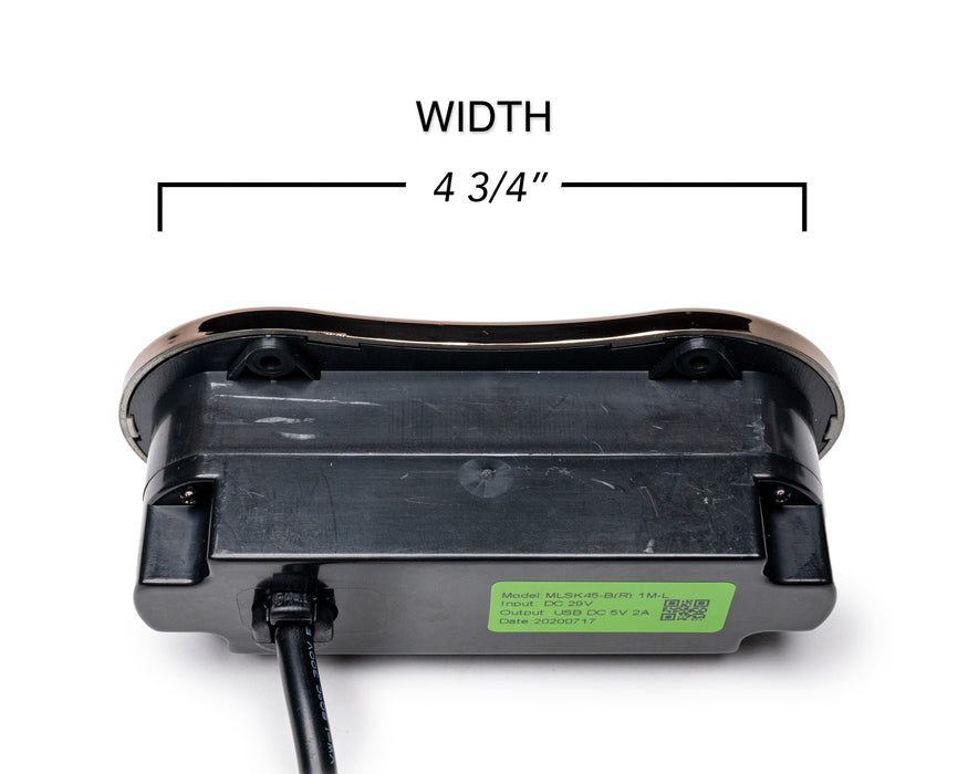 MULIN ELECTRIC - Switch Model: MLSK45-B(R) 1M-L Hand Controller 2 Buttons USB-A Replacement Part For Electric Recliner