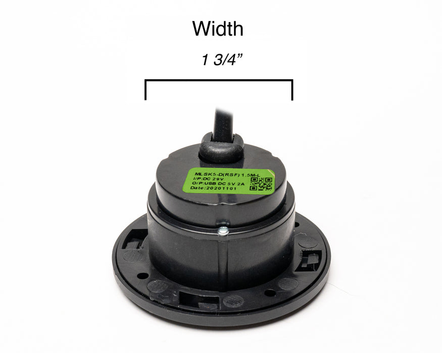 MULIN ELECTRIC - Switch Model: MLSK5-D-RSF Hand Controller 2 Buttons USB-A Replacement Part for Electric Recliner