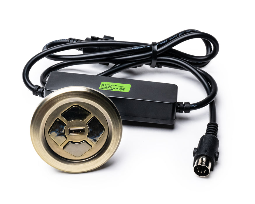 MULIN ELECTRIC - Switch Model: MLSK60-A2-R Hand Controller 4 Buttons USB-A Replacement Part for Electric Recliner
