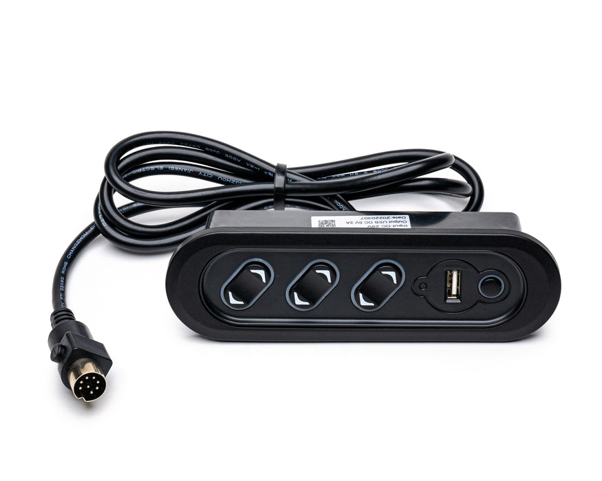 MULIN ELECTRIC - Switch Model: MLSK66-A1-LSF Hand Controller 7 Buttons USB-A Replacement Part for Electric Recliner