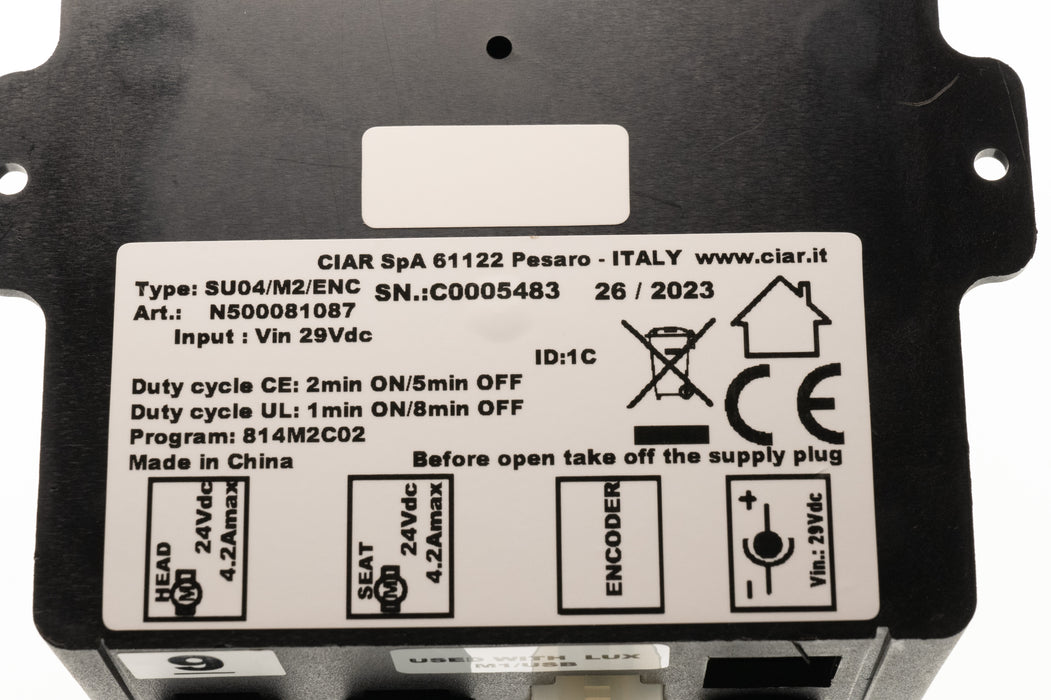 CIAR - Junction Box Model: N500081087 For Massage Seat System Replacement Part for Electric Recliner