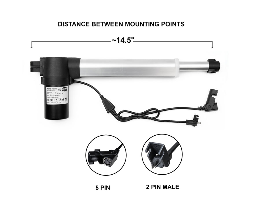 RMT - Motor Replacement Model: R811A32375198 Linear Actuator for Sofa, Recliner, Lift Chair, Couch, Massage, Seat, Bed