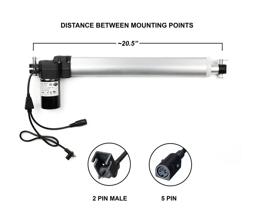 RMT - Motor Replacement Model: R811G12518340 Linear Actuator for Sofa, Recliner, Lift Chair, Couch, Massage, Seat, Bed