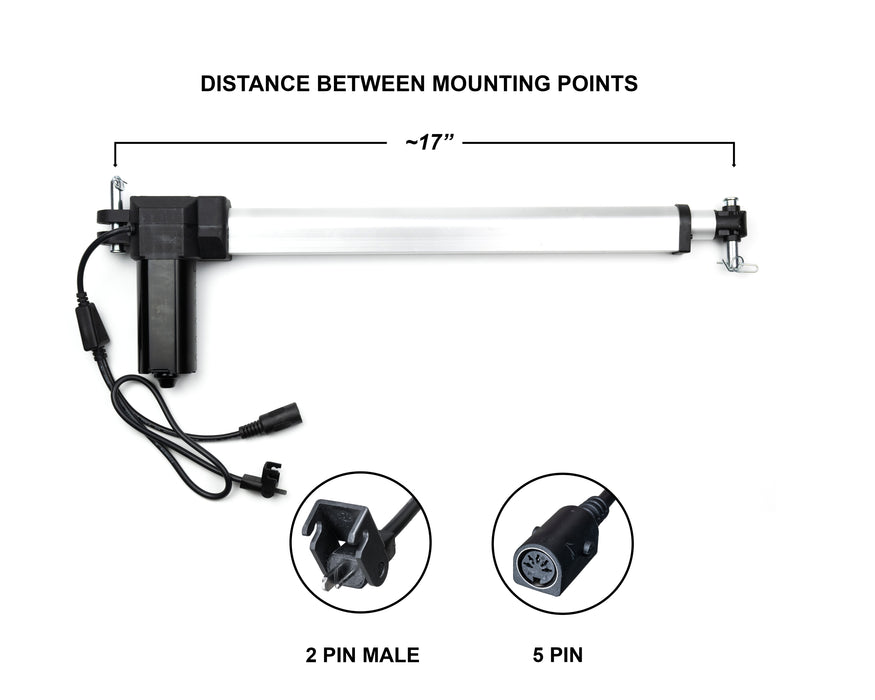 RMT - Motor Replacement Model: R811T02430250 Linear Actuator for Sofa, Recliner, Lift Chair, Couch, Massage, Seat, Bed