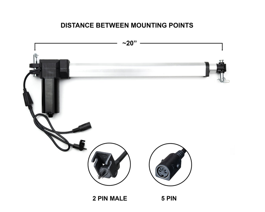 RMT - Motor Replacement Model: R811T02513335 Linear Actuator for Sofa, Recliner, Lift Chair, Couch, Massage, Seat, Bed