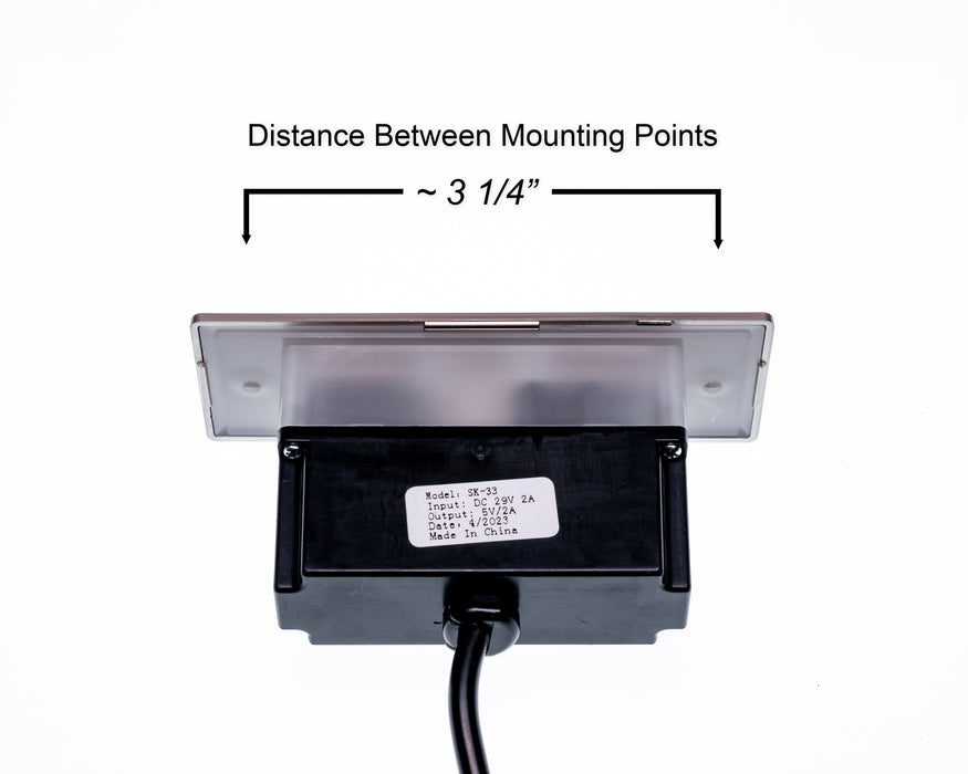 CENRO Model: SK-33 Switch, Hand Controller, 2 Buttons, with USB - Replacement Part for Electric Recliner