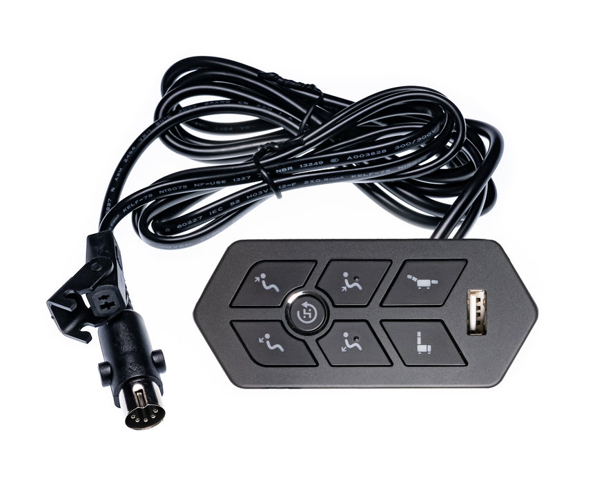 EMOMO Model: TRB Switch, Hand Controller, 7 Buttons, with USB - Replacement Part for Electric Recliner