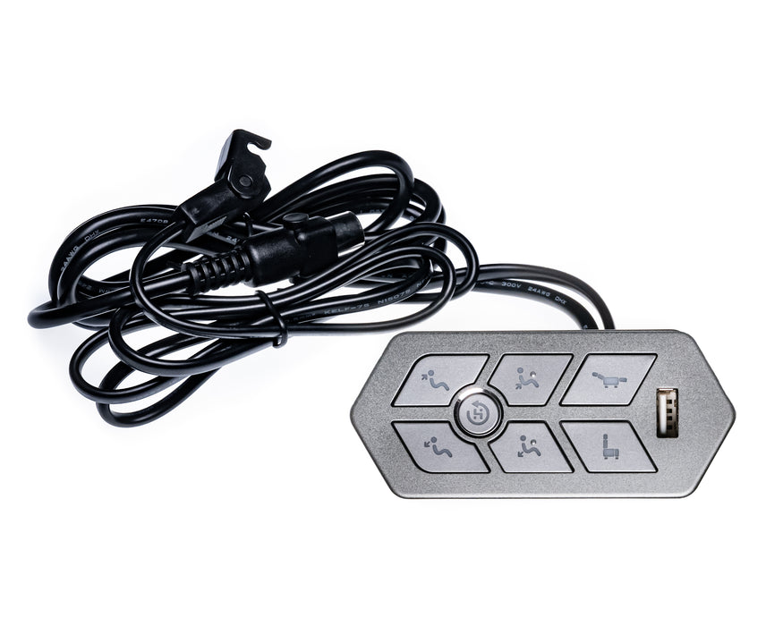 EMOMO Model: TRG Switch, Hand Controller, 7 Buttons, with USB - Replacement Part for Electric Recliner