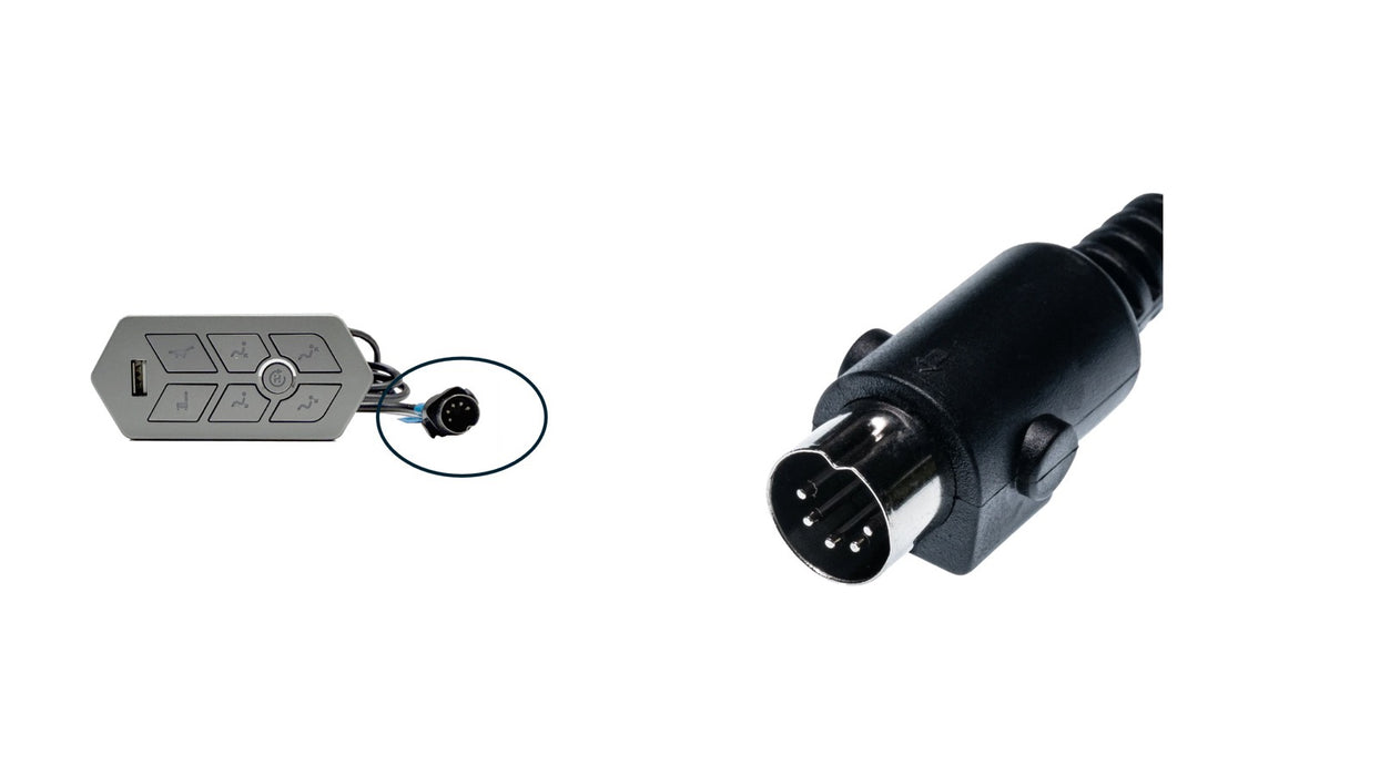 EMOMO - Switch Model: TRGIN-RSF Hand Controller 7 Buttons USB-A Replacement Part for Electric Recliner