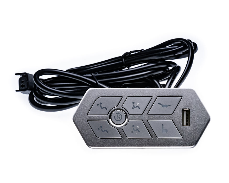 EMOMO Model: TRS Switch, Hand Controller, 7 Buttons, with USB - Replacement Part for Electric Recliner