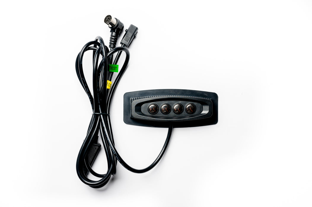 Modelo RMT: WPS4C10073 y 23300195 y 23300235 y DK.08.07.110 y 141600640 Interruptor, controlador manual, 4 botones - Pieza de repuesto para sillón reclinable eléctrico - Compatible con Man Wah, Cheers, Timberland