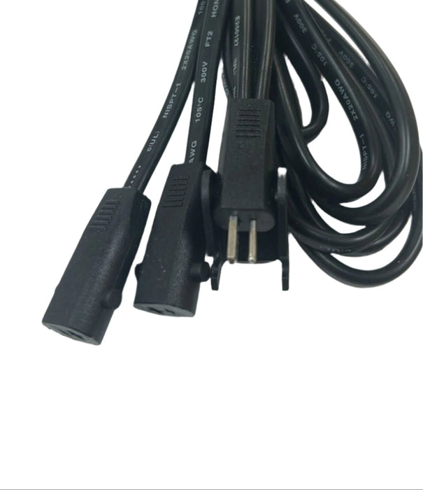 UNIVERSAL 2-Pin Male to Double 2-Pin Female Splitter Y Cable Cord Model: OMD-SPLITTER-002 for Sofa, Recliner, Lift Chair, Couch
